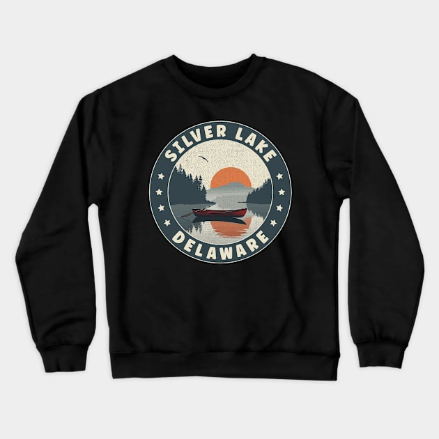 Silver Lake Delaware Sunset Crewneck Sweatshirt by turtlestart